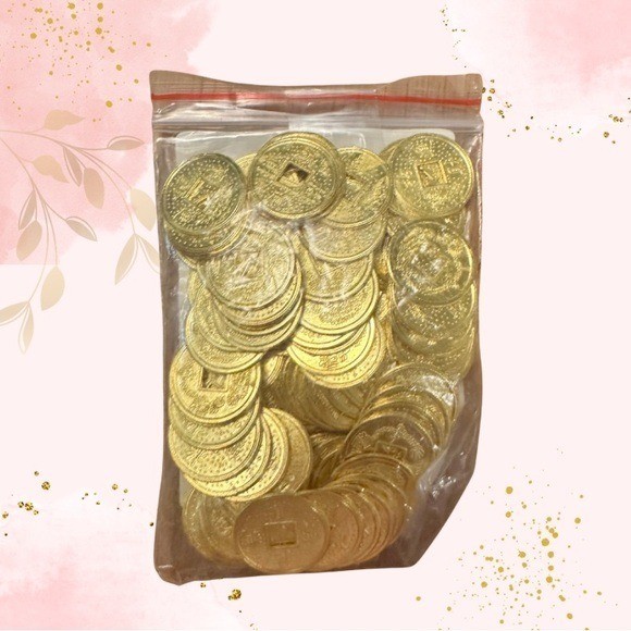 Plastic Craft Gold Coins - 3/4 inch
