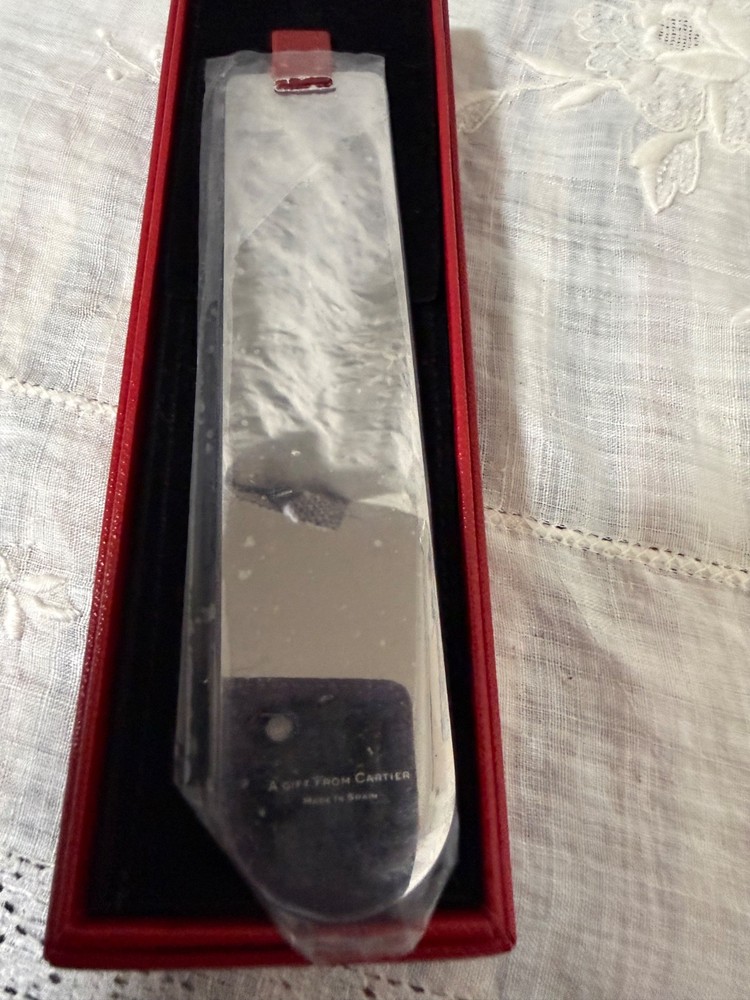 New Cartier silver mirror bookmark