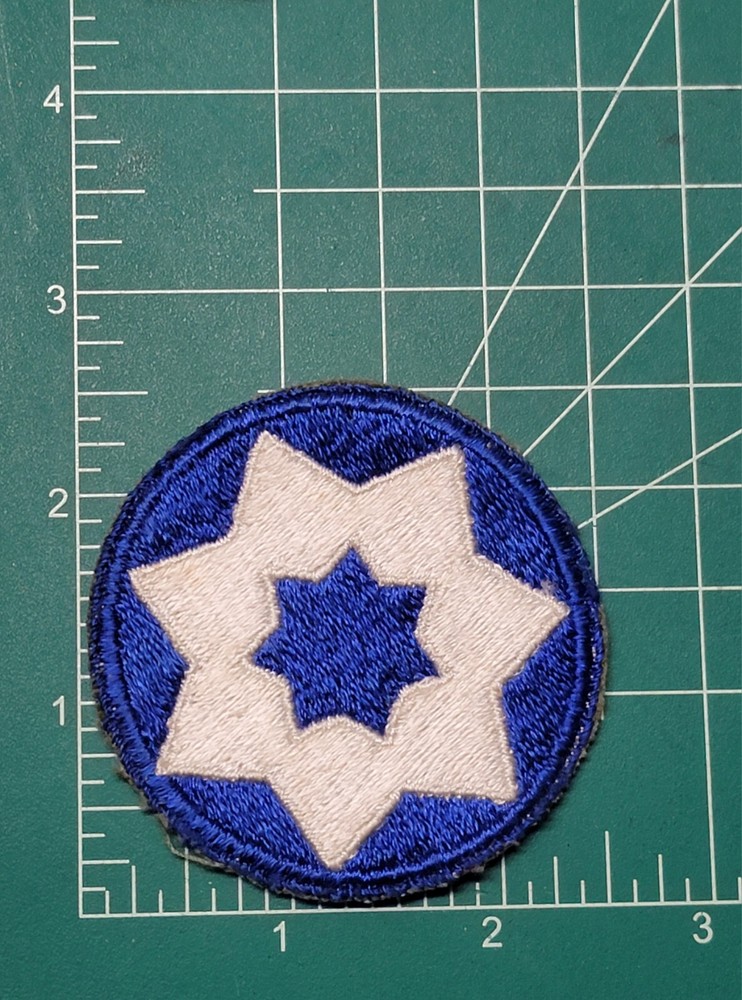 U.S. ARMY 7th SERVICE COMMAND Vintage Patch WWII