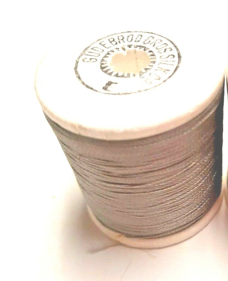 Gudebrod Nylon Rod Winding Thread Size E Gray 100 Yard Spool Fly Tying