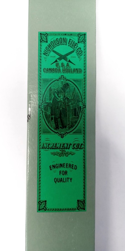 Nicholson 15024N 6" Triangular Double Extra Slim Taper File