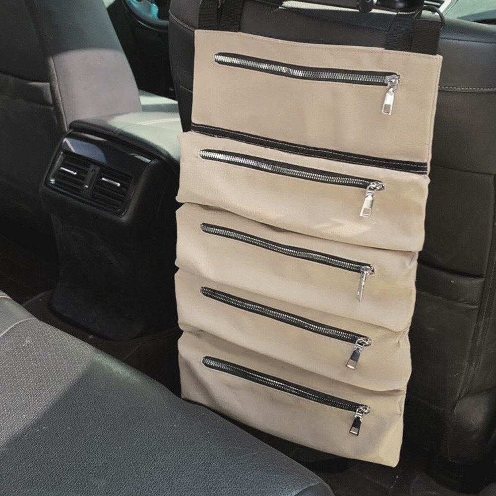 Multi-Purpose Roll Up Tool Bag - Durable Canvas Organizer with Pockets