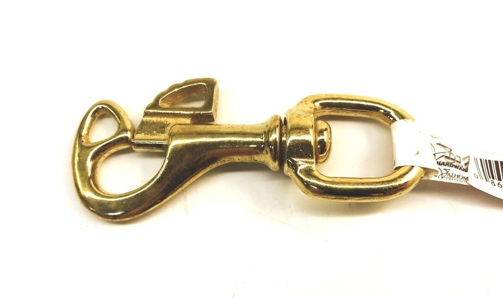 (10 pack) Volt Hardware Solid Brass Snaps, Swivel, 70lbs 3-1/2" x 3/4"
