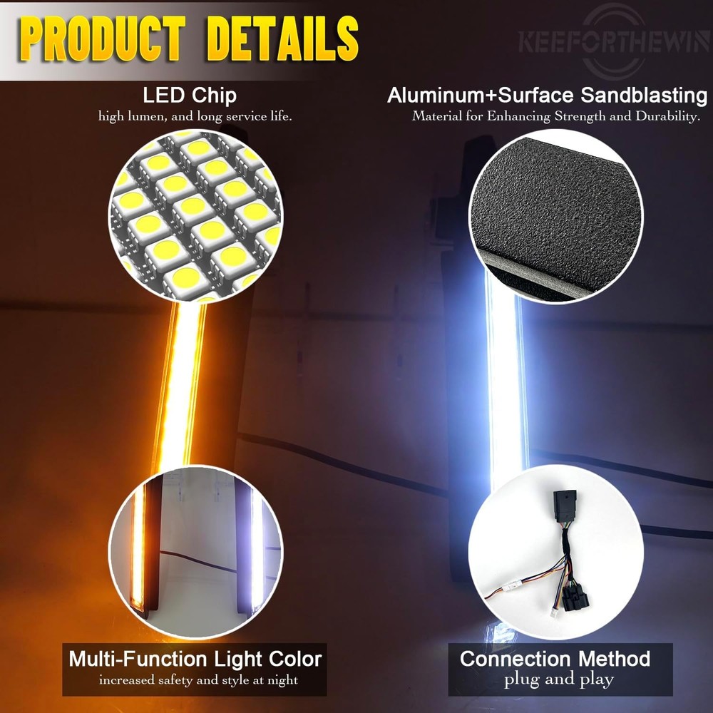 Bronco LED Hood Lights DRL