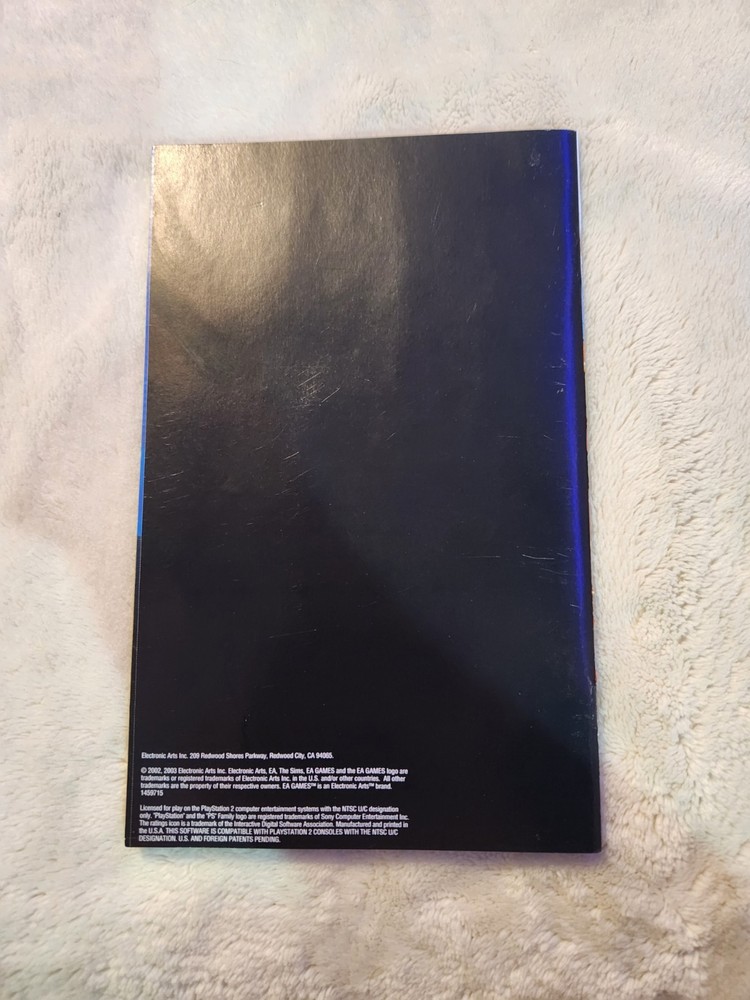 The Sims PS2 Manual Only