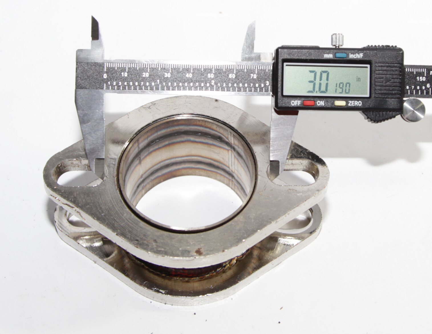 Catback Exhaust Muffler Extension Flange Steel Adapter 2.5" 2Bolt Flange+Gasket