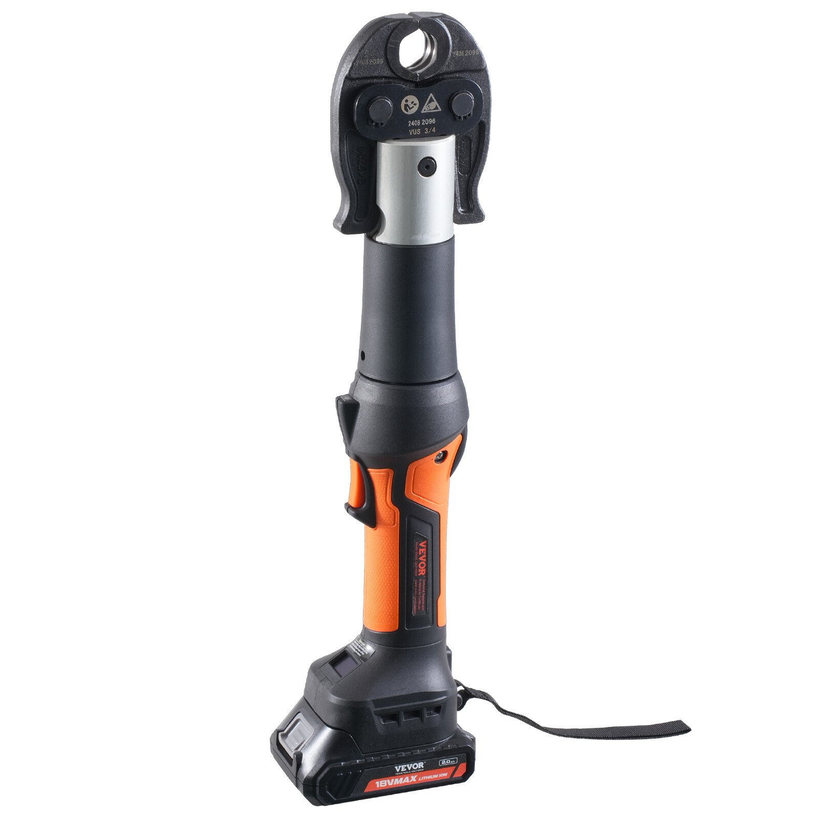 VEVOR Pro Press Tool Pipe Crimping Kit Press Tool Battery Kit 1/2" 3/4" 1" Jaw