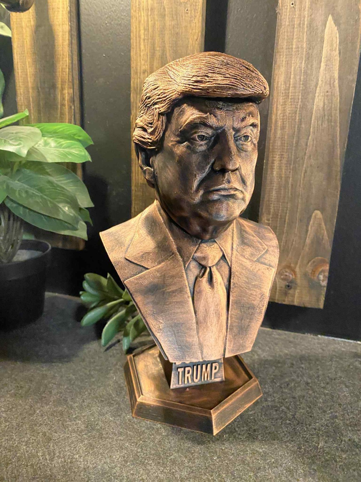 Donald Trump Copper Statue 13 INCHES TALL
