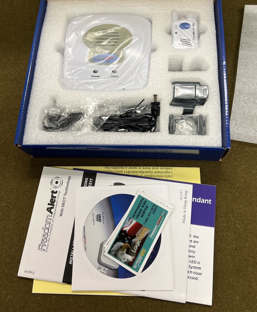 LogicMark Freedom Alert Personal Emergency Response System DECT Technology 35511