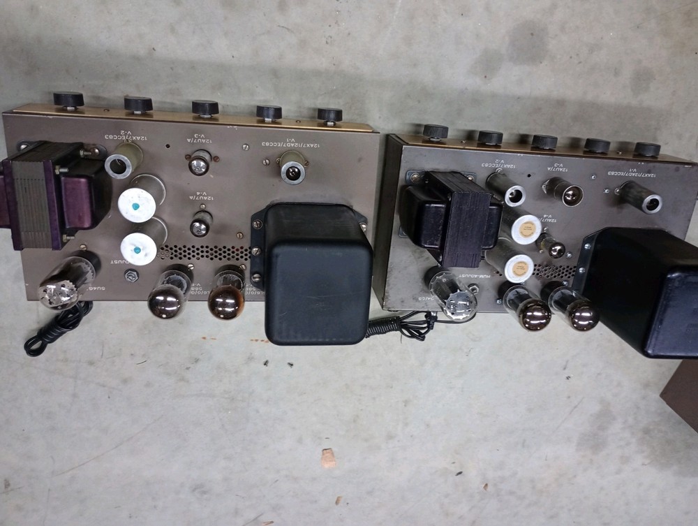 2 Eico HF20 Amplifiers -serviced Working