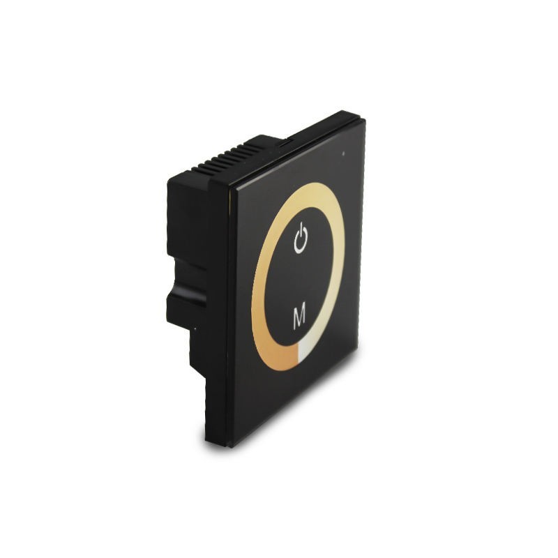 Wall-Mounted Touch Panel LED Controller Dimmer for Double Strip Light DC 12V-24V