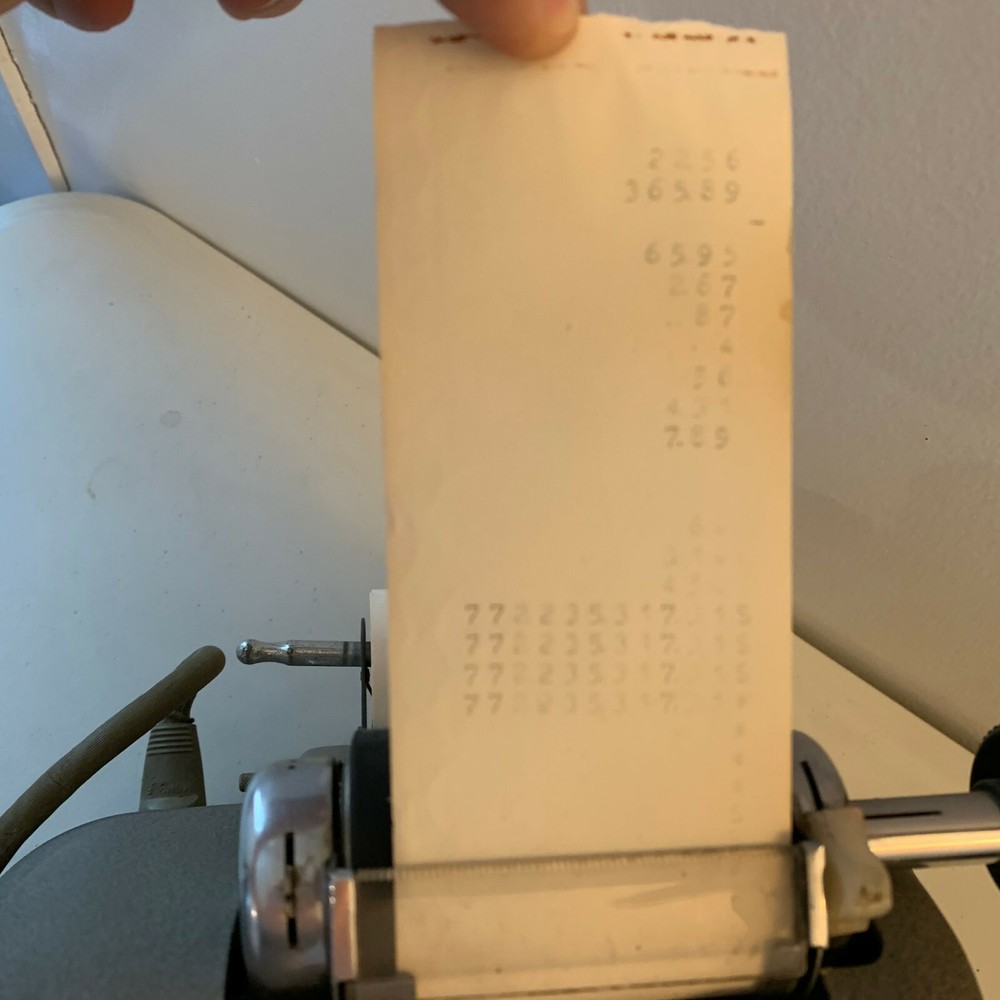 VTG Monroe Calculating Machine 611-11-011 Made in Germany Adding Electronic