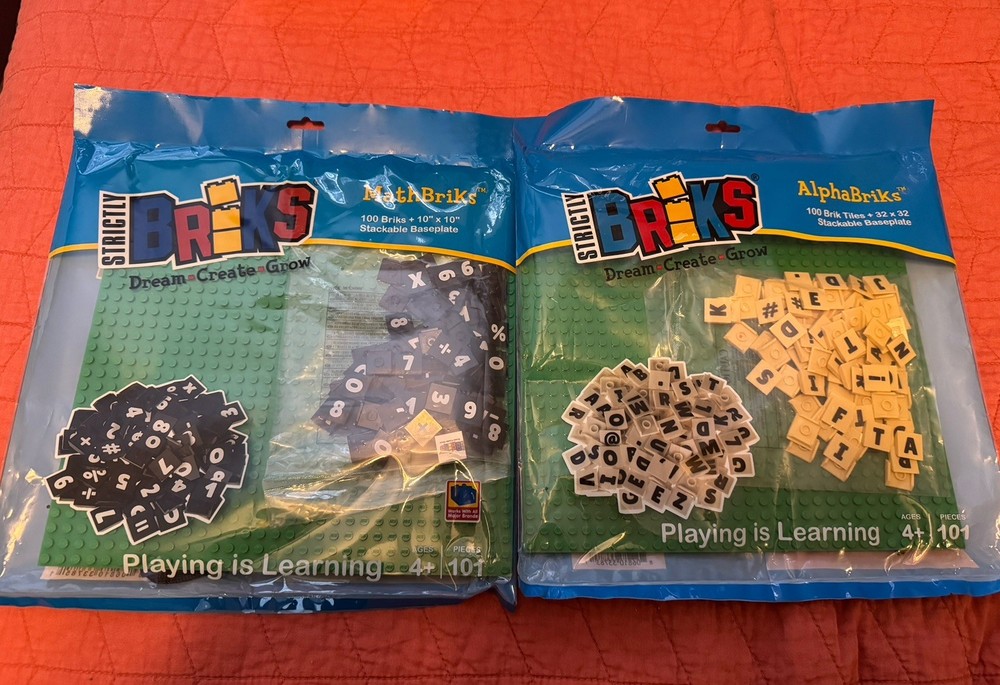 Briks Alphabricks And Mathbriks Sets