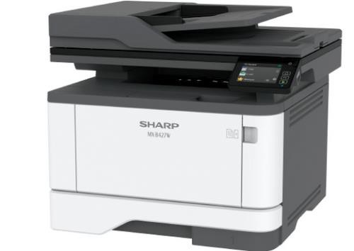 Sharp MX-B427W MFP Wireless  Laser Printer copy fax scan very low count.