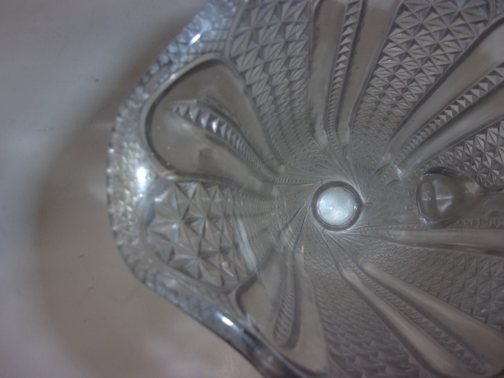 Vintage McKee Brothers Doric Pitcher EAPG Feather Pattern No Chips Or Cracks