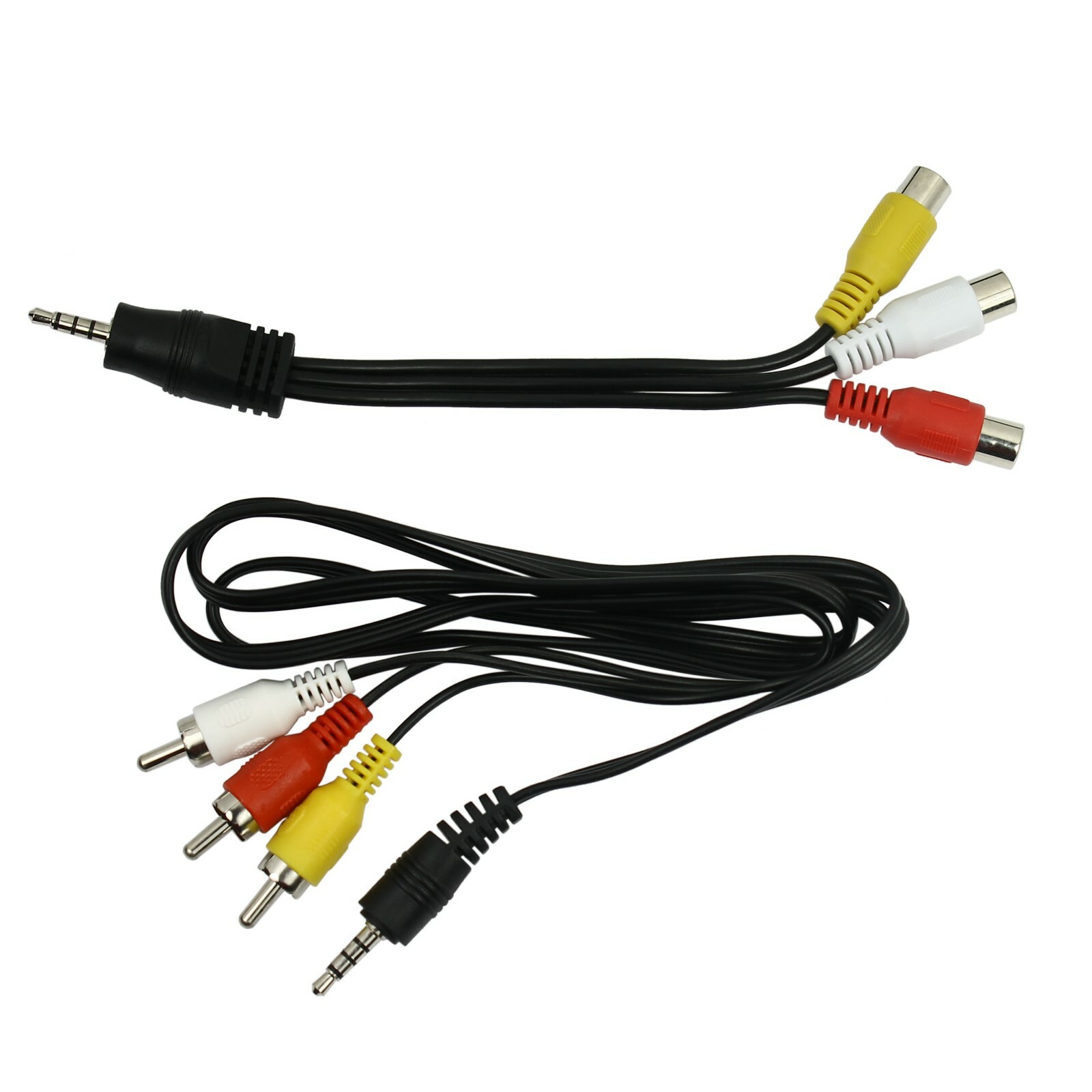 3 ft RCA to 3.5mm Jack Composite A/V Cable and 3.5mm to RCA Audio Video Adapter