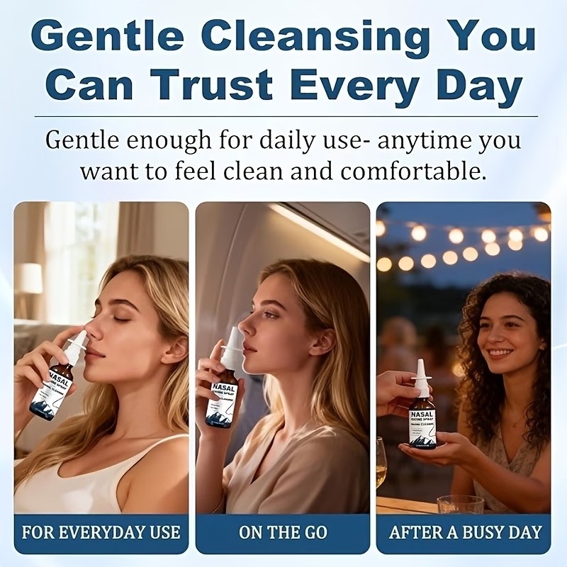 2X Iodine Nasal Spray,Nasal Iodine – NasalsCleanse Refreshes Your NasalsPassages