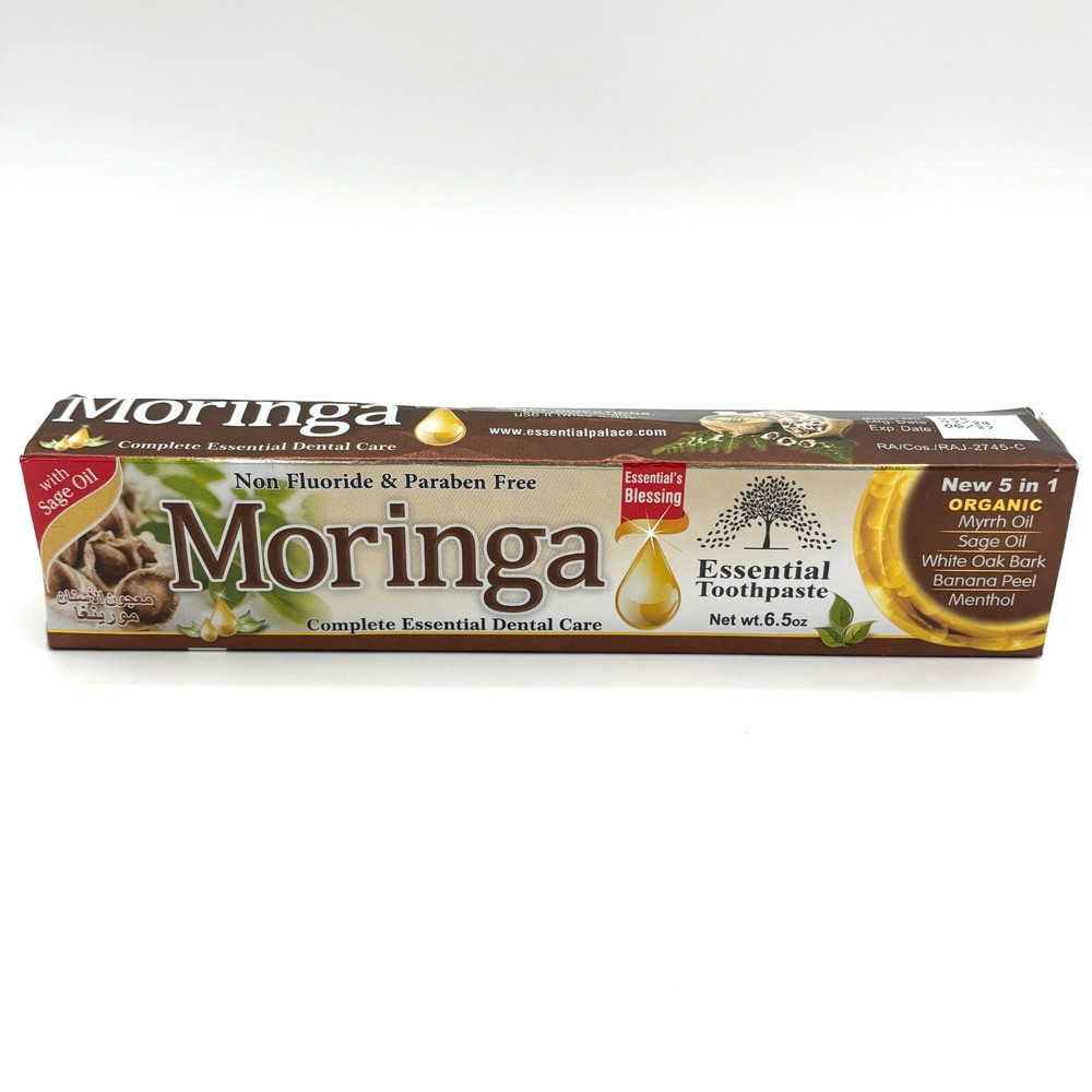 Organic Moringa Toothpaste 2-Pack – Essential Palace, Fluoride-Free