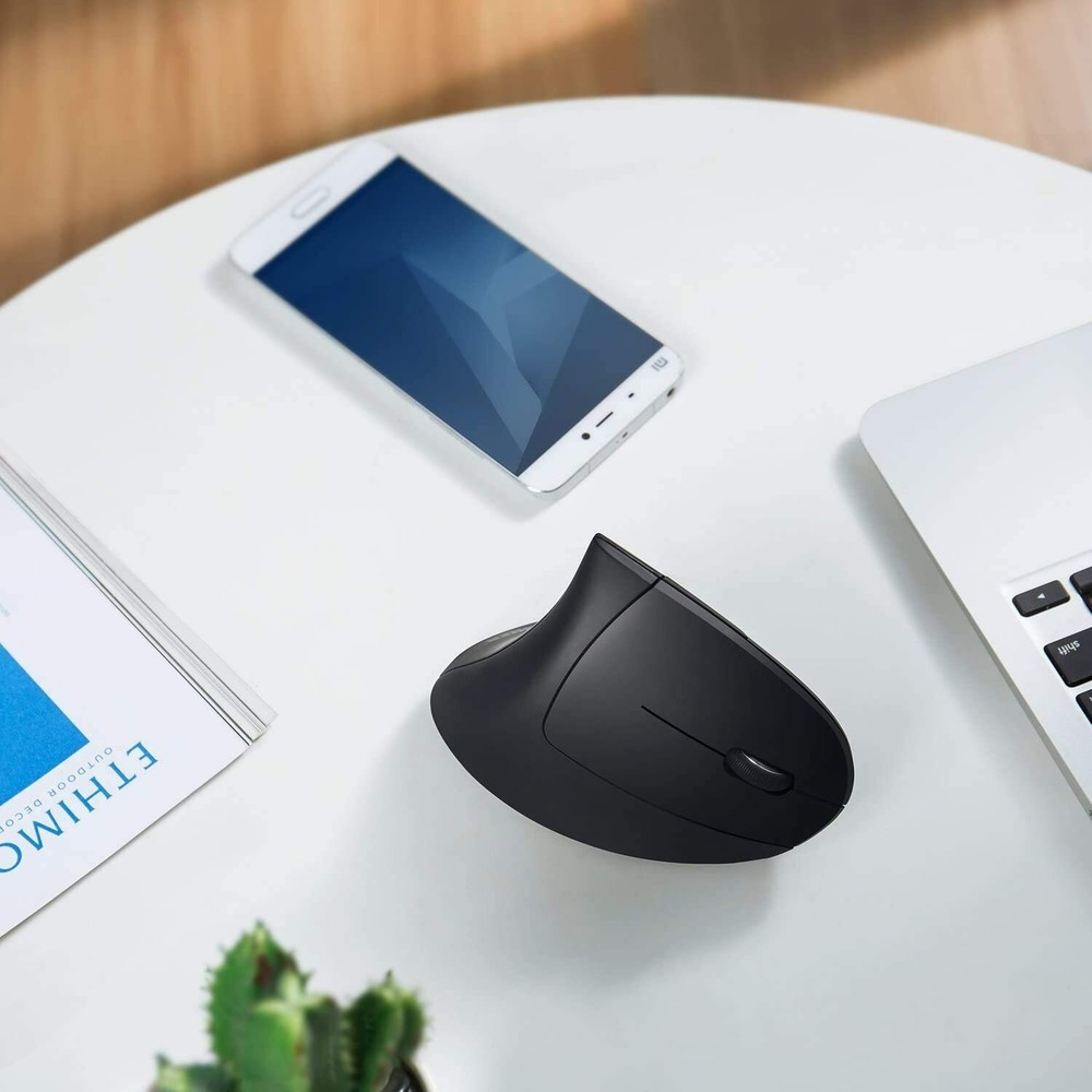 Anker 2.4G Wireless Vertical Ergonomic Optical Mouse 1600DPI 5-Button for Laptop