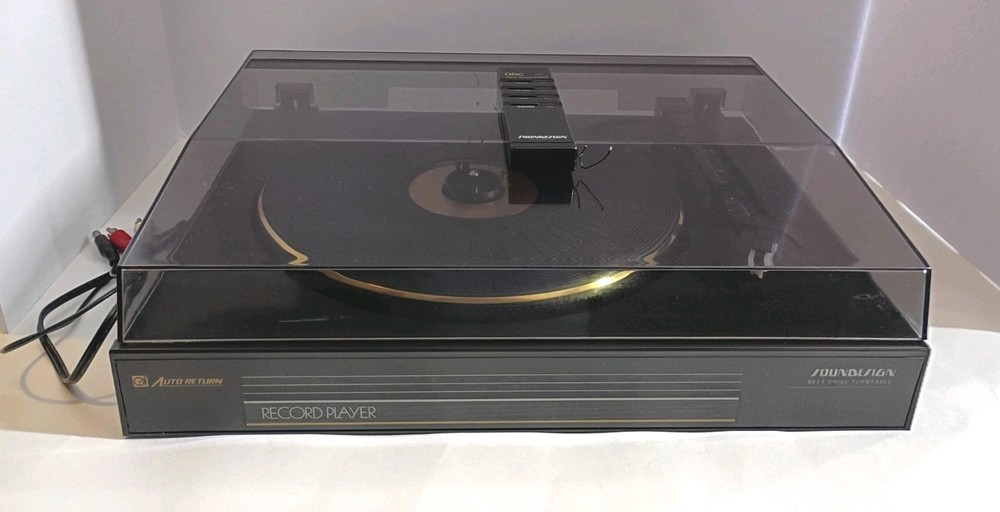 Soundsign Music Record Player 0976C Turntable Auto Return Untested