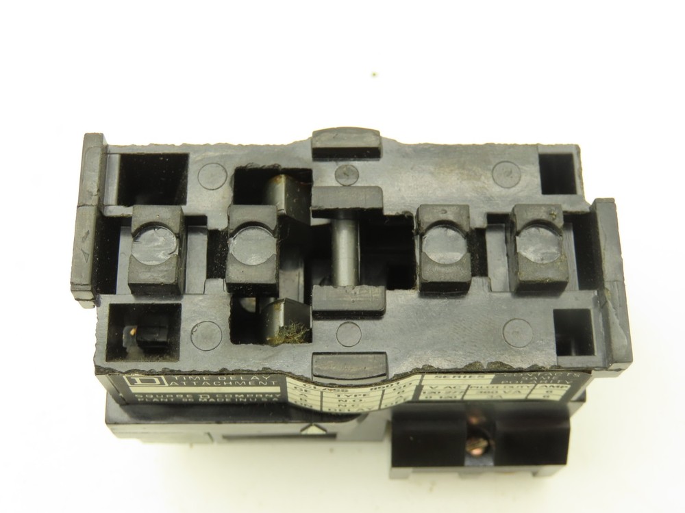 Square D 8501 AS Time Delay Attachment On-Delay 1NO 1NC