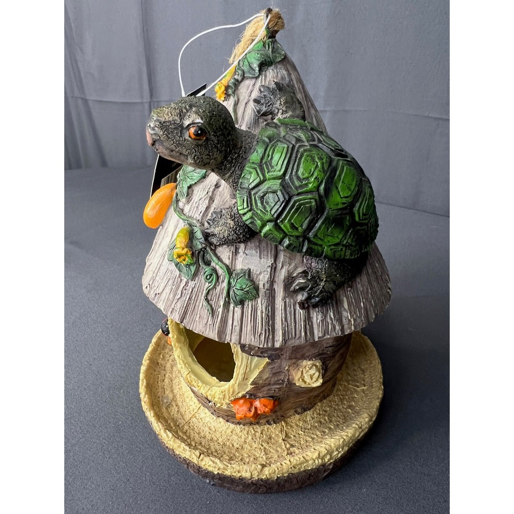 Turtle Themed Bird House NWT 6"