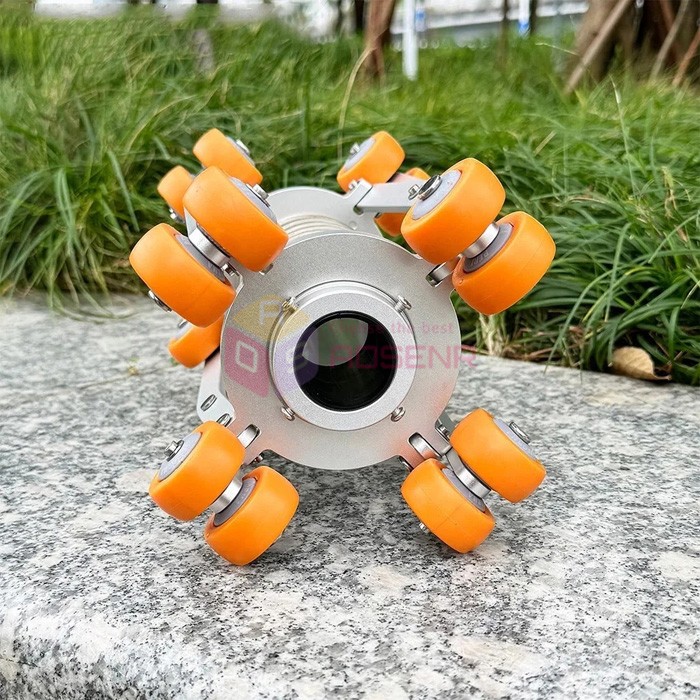 Sewer Endoscope Camera Crawler with Retractable Extension Bracket Guide Pulley