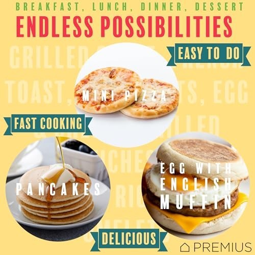 Non-Stick Mini Griddle Maker, 4” Pancake & Snack Mold, Quick Heat, Easy Breakfas