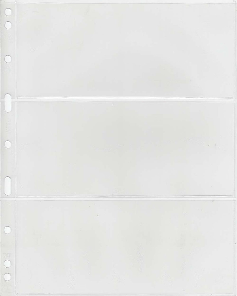 25 VARIO 3C Clear Pages For Banknotes /Stamps /Postcards /FDC Professional Pack