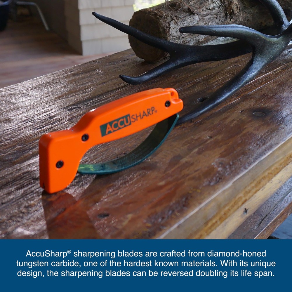 Knife Sharpener Ergonomic Comfortable Handle Compact & Easy to Use Restore an...