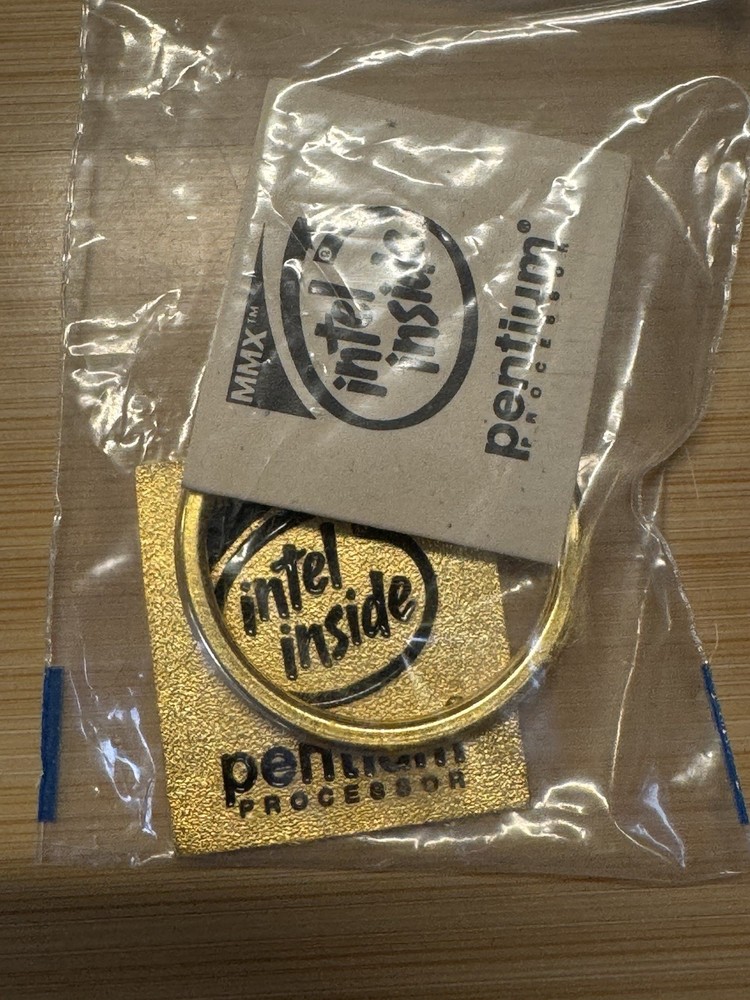 NEW Intel Pentium MMX Processor CPU Keychain - vintage CPU - Intel Inside