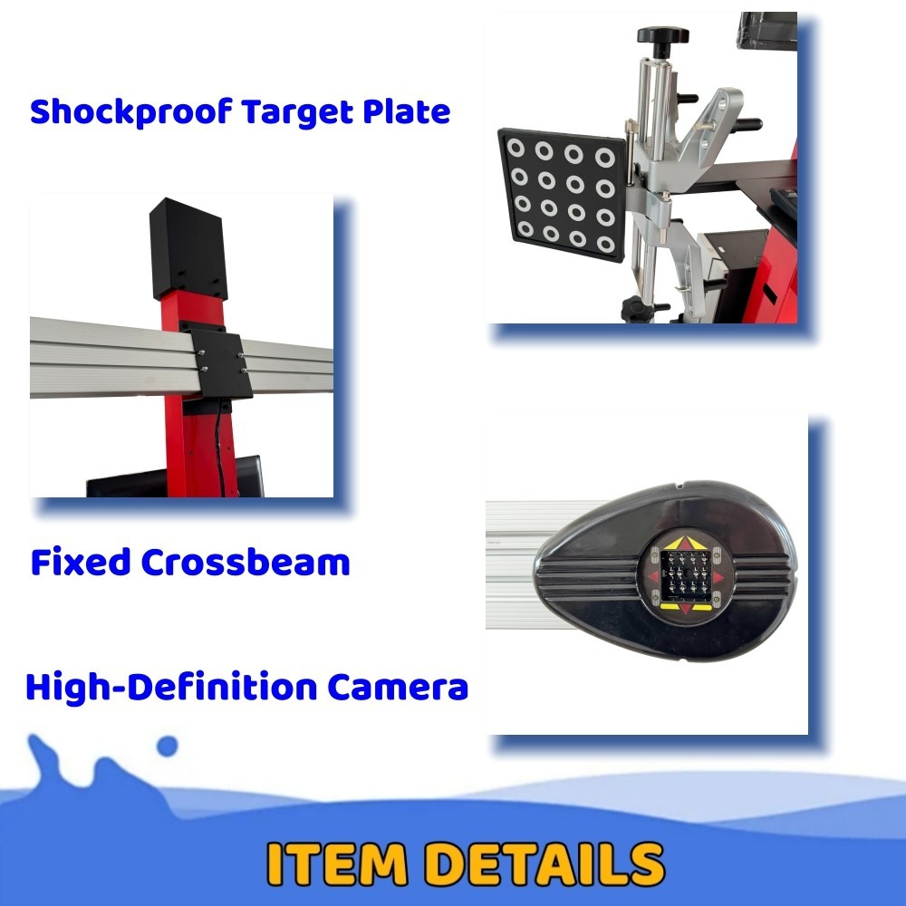 110V Commercial 3D Wheel Alignment System LED Smart Alignment Machine 0.01°