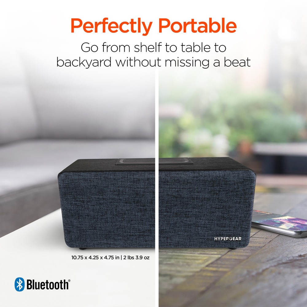Hypergear Fabrix 2 Wireless Speaker, Stereo w Hands-free Speakerphone Function