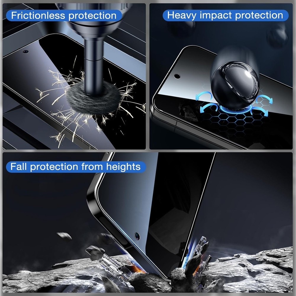 2-Pack Privacy Glass Screen Protector For Google Pixel 10 / 10 Pro / 9 / 9 Pro