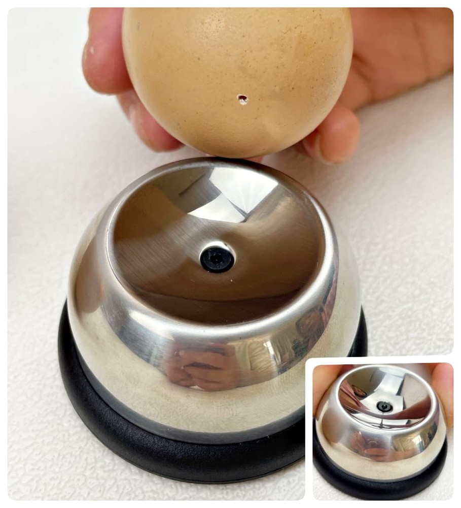 Stainless Steel Egg Piercer small, -1 Pack Silver