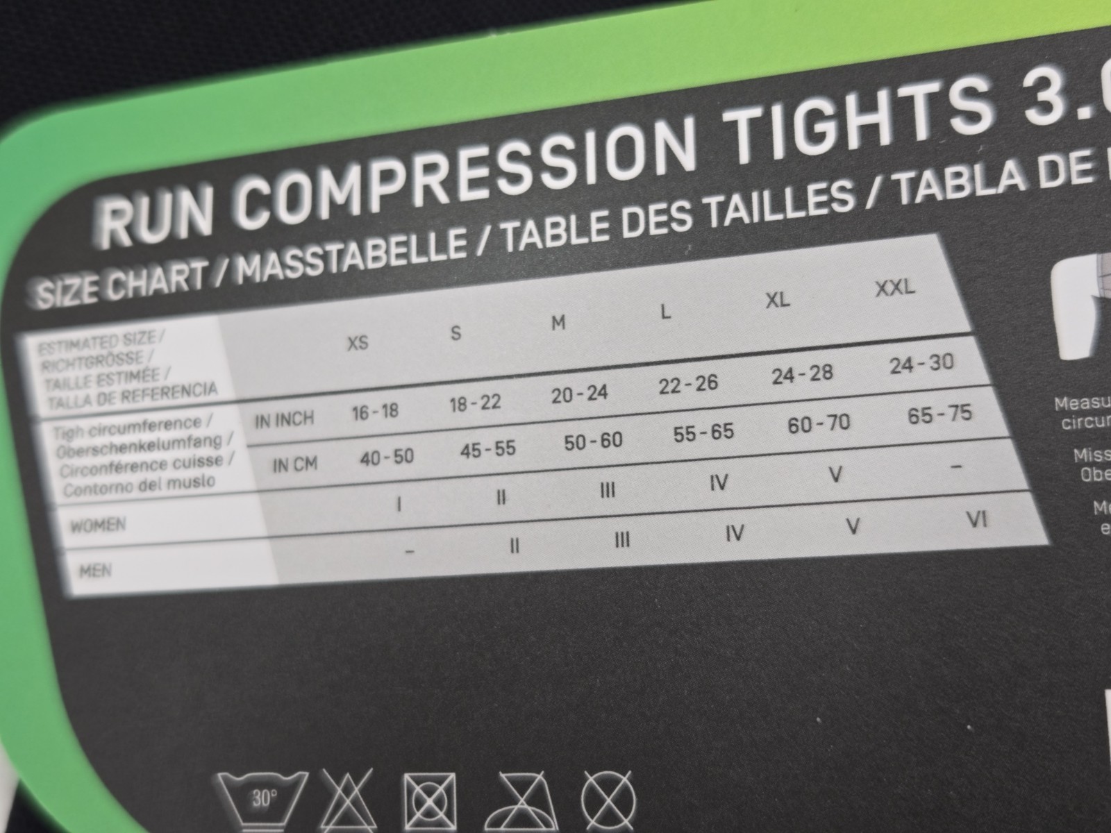 CEP Black Compression Run Tights 3.0 Size III/M Mens NEW