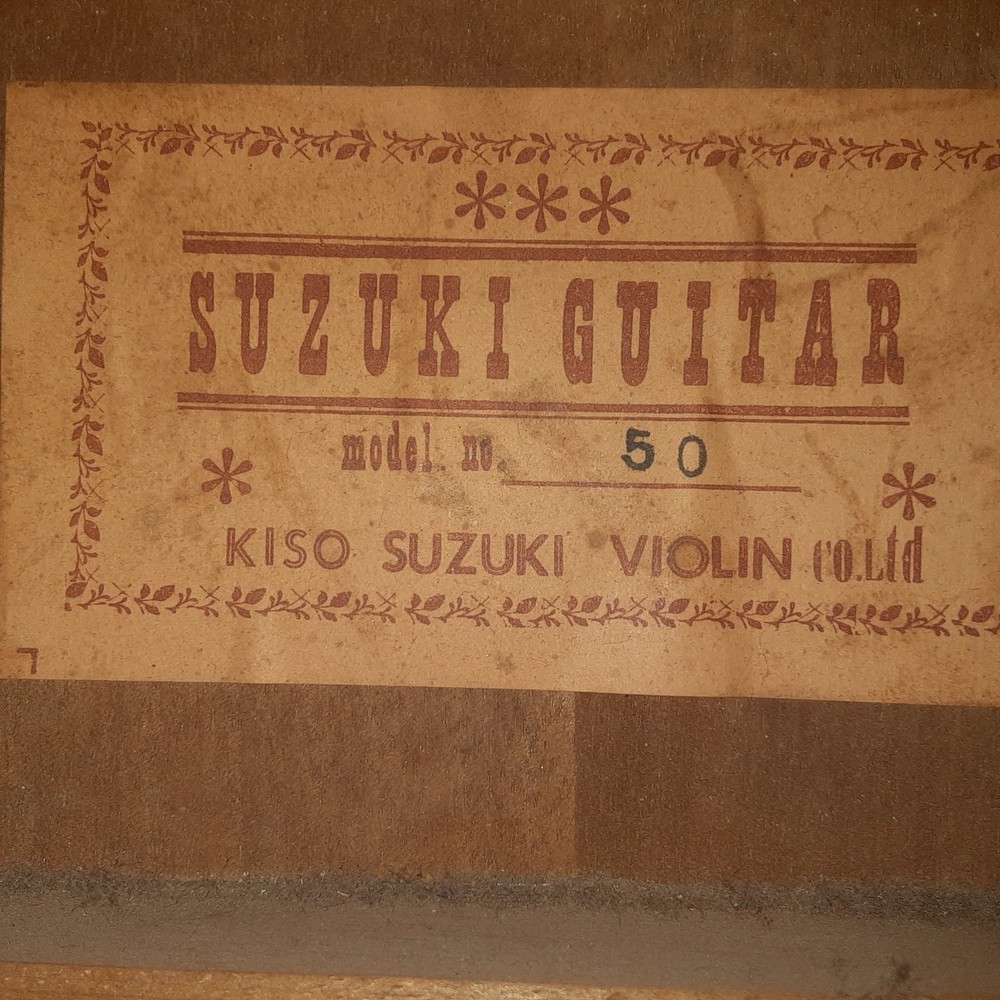 Vintage Suzuki 50 Nylon String Guitar MIJ