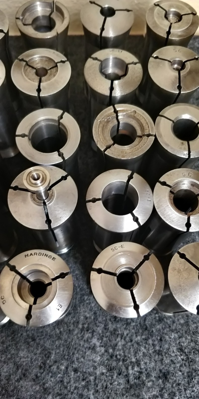 5C COLLET Lot E EMERGENCY COLLETS 25 PIECE SET