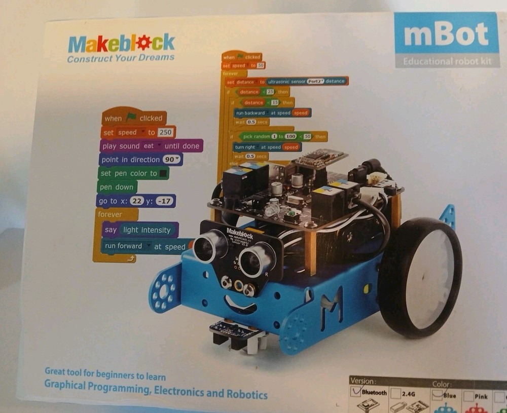 Makeblock MBot Creative DIY Graphic Electronic Robot Starter Kit Bluetooth Toy