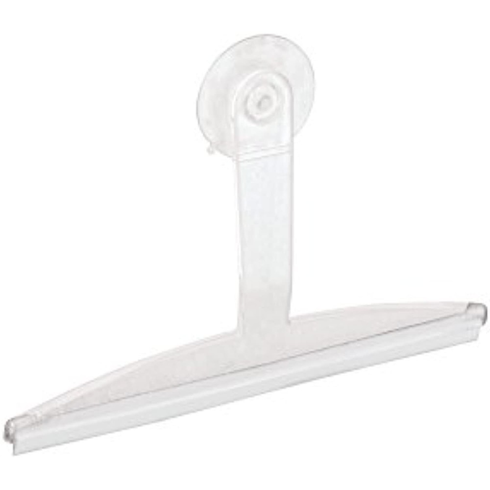 iDesign 22300 Plastic Plastic Suction Squeegee with Storage Hook Shower, Window,