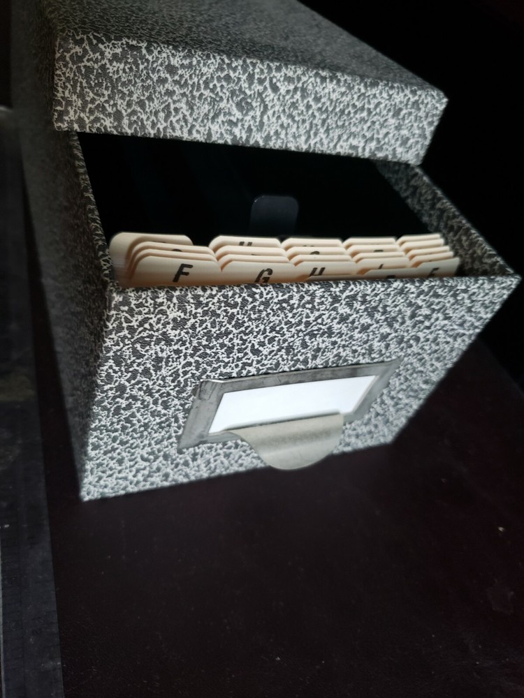 Globe-Weise Card Catalog Box