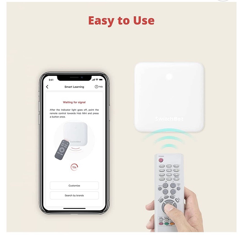 SwitchBot Hub Mini + Thermometer Hygrometer for Smart Home