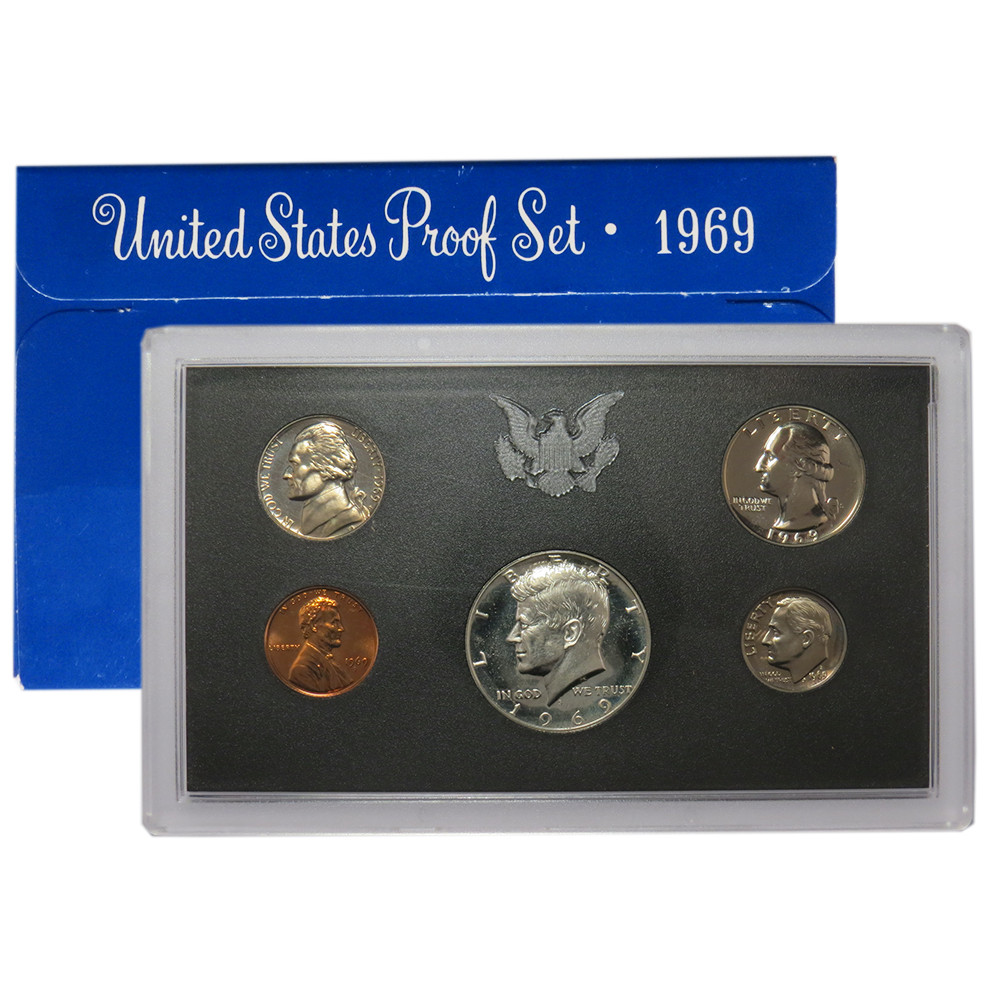 1969-S U.S. Clad Proof Set 40% Kennedy