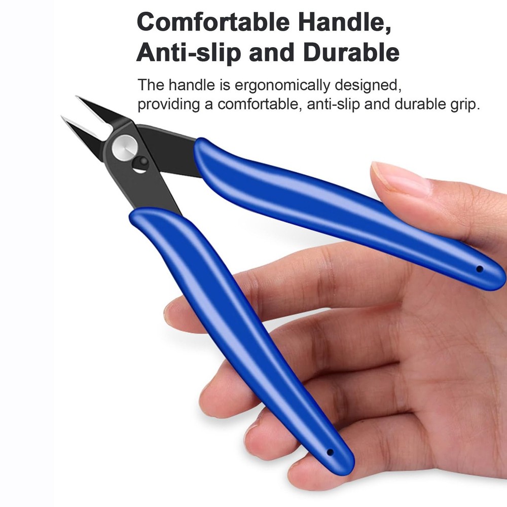 Flush Cutters 2 PCS Micro Wire Cutters for Jewelry Making Electronics Models