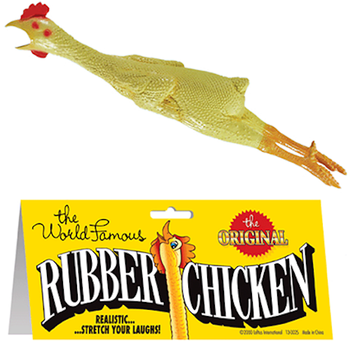 Loftus Original World Famous 19" Rubber Yellow Chicken -Classic Fun Joke Gag Toy