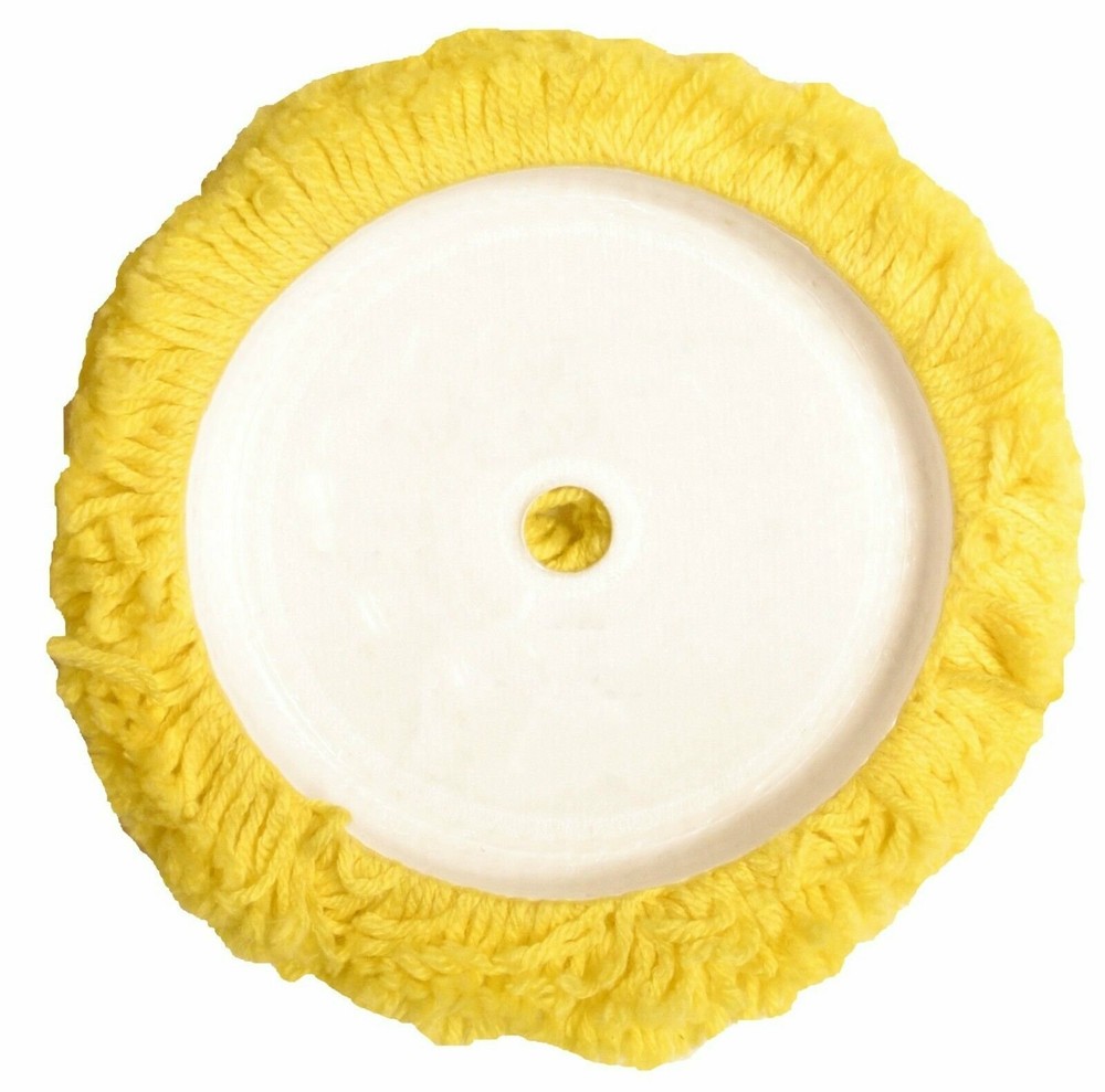 7-1/2” Wool Blend Hook & Loop Polishing Pad Medium Cutting & Polishing - 2 Pack