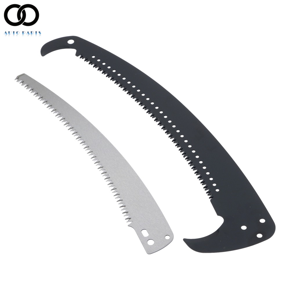 Manual Pole Saw 27 ft Extendable Tree Pruner, Sharp Steel Blade and Scissors
