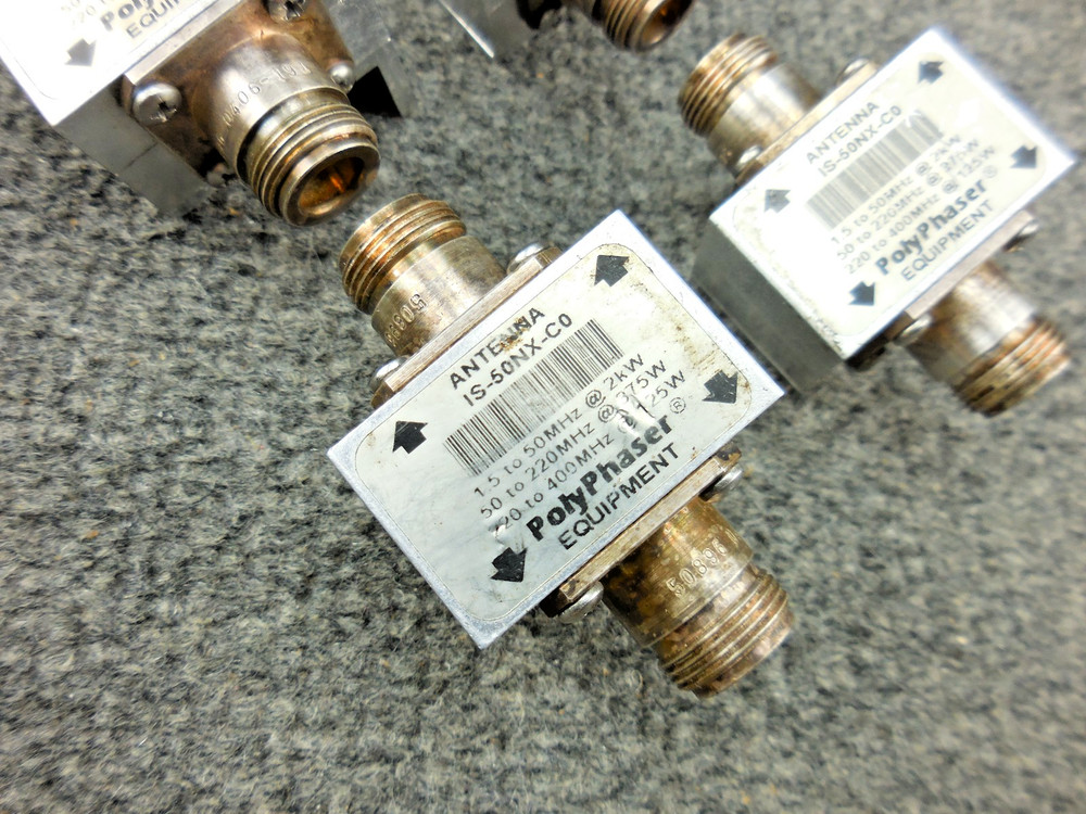 (4) Polyphaser IS-50NX-C0 Flange Mount Impulse Arrestor