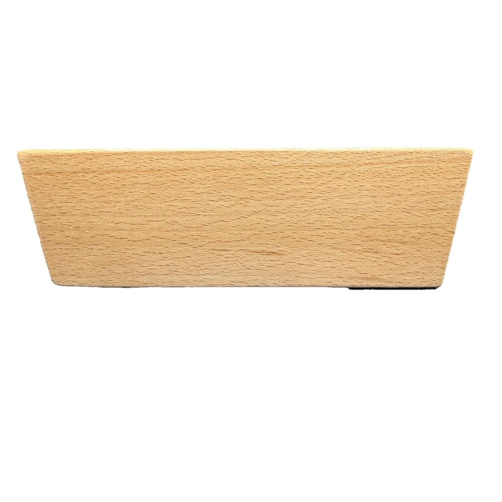 Standard Size Solid Beech Playing Card Holder 2 Piece Set Game Night NIB