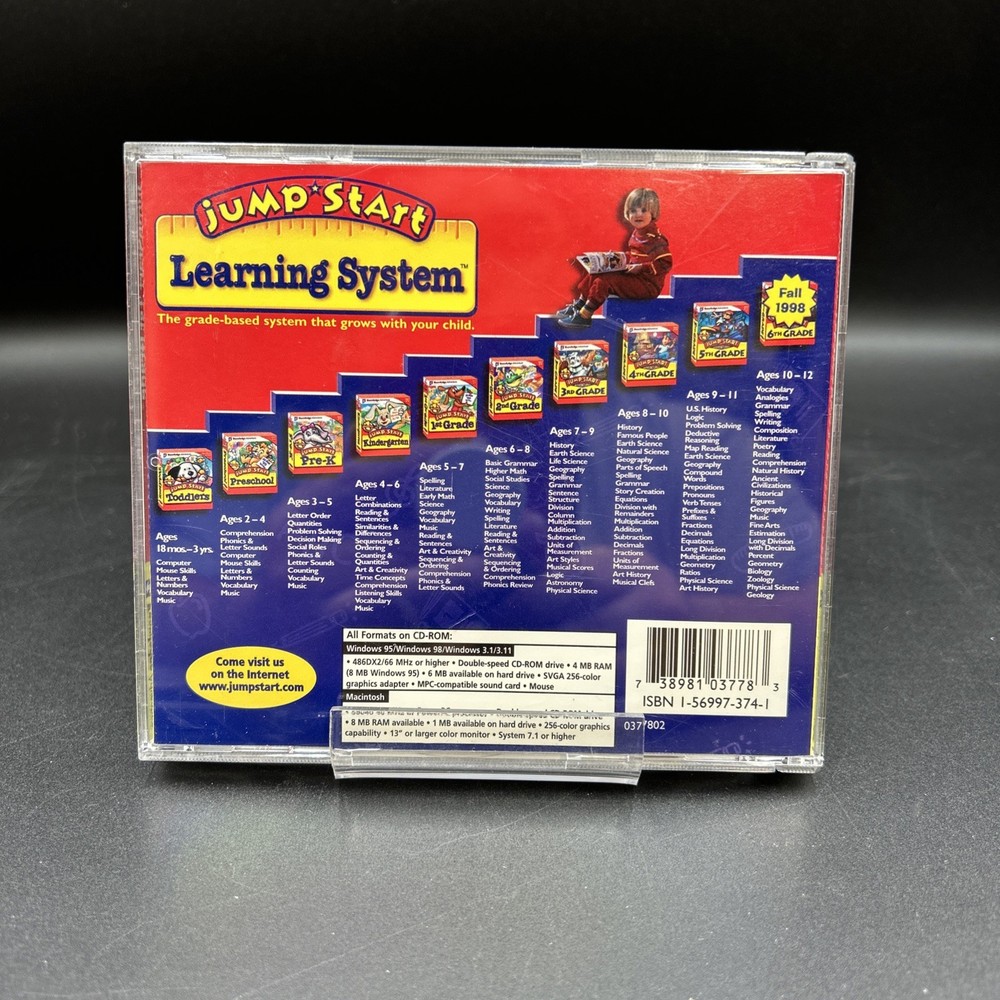 Jump Start 1st Grade Knowledge Adventure CD-ROM Homeschool Educational Learning